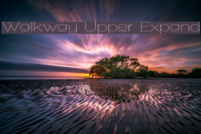 Walkway Upper Expand Font examples