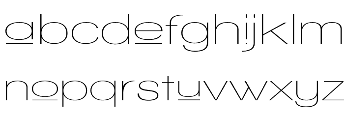 Walkway Upper Expand Font LOWERCASE