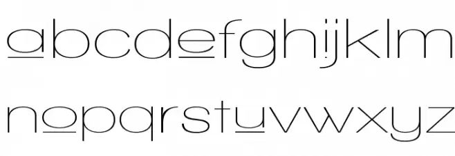 Walkway Upper Expand Schriftart Kleinbuchstaben