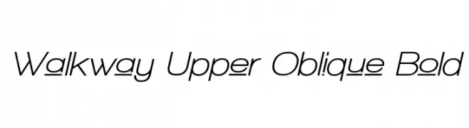 Walkway Upper Oblique Bold 