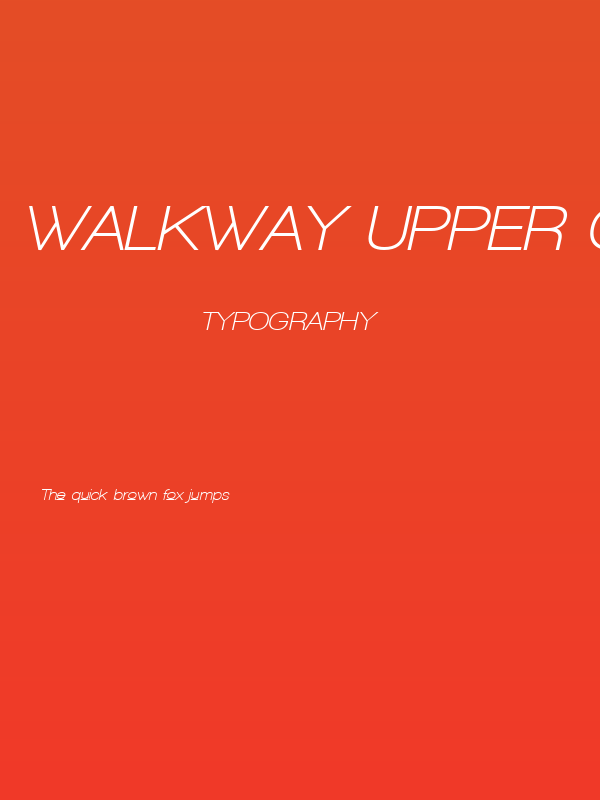 Walkway Upper Oblique Bold Poster