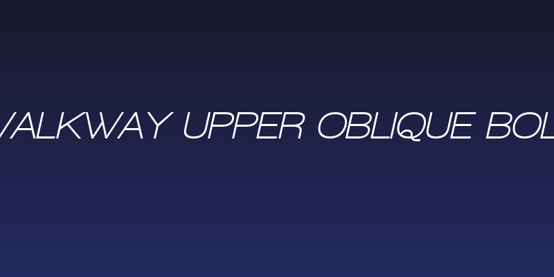 Walkway Upper Oblique Bold Social Header