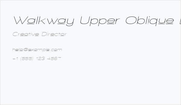 Walkway Upper Oblique Expand Business Card