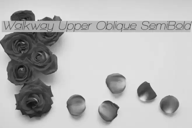 Walkway Upper Oblique SemiBold フォント examples