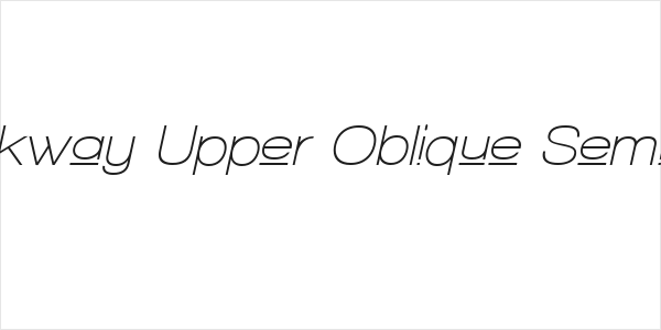 Walkway Upper Oblique SemiBold Logo