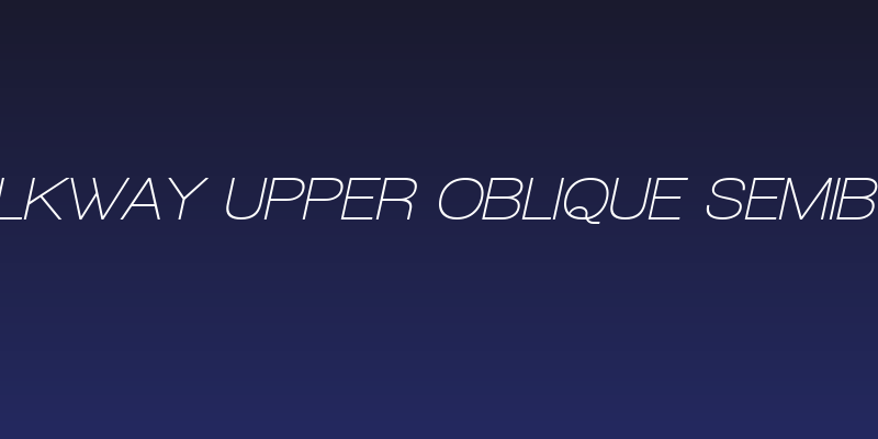 Walkway Upper Oblique SemiBold Social Header