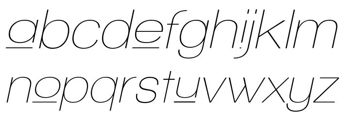 Walkway Upper Oblique Font LOWERCASE