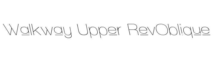 Walkway Upper RevOblique Font