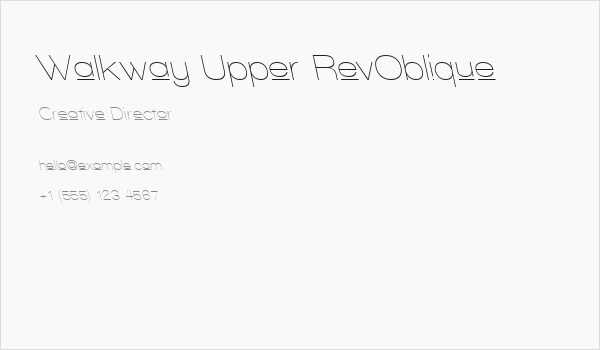 Walkway Upper RevOblique Business Card