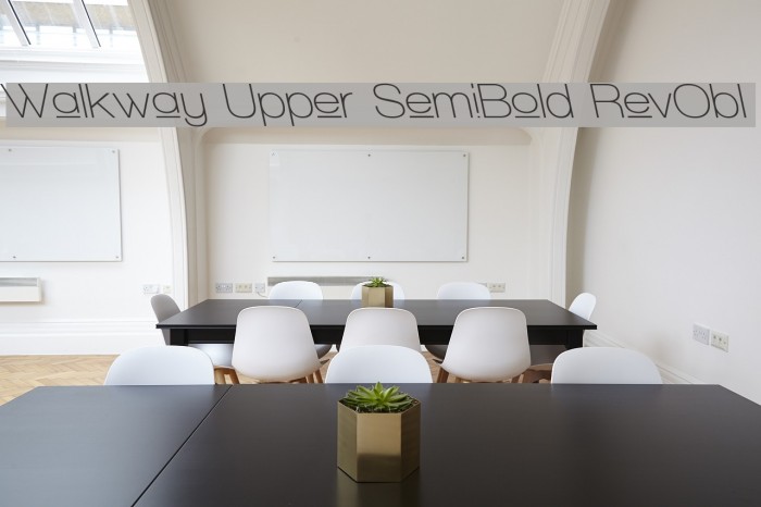 Walkway Upper SemiBold RevObl Font examples