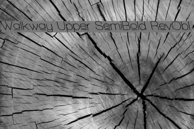 Walkway Upper SemiBold RevObl Font examples