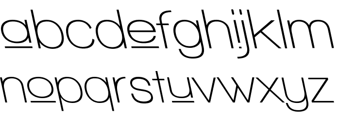 Walkway Upper SemiBold RevObl Font LOWERCASE