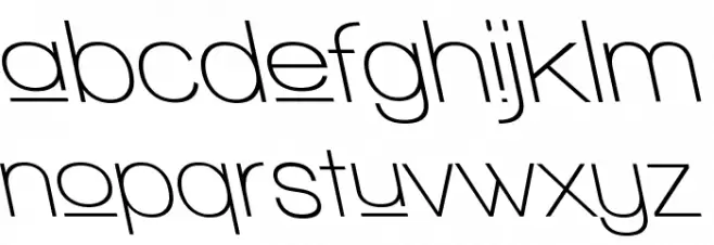 Walkway Upper SemiBold RevObl Font LOWERCASE