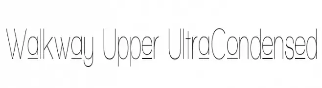 Walkway Upper UItraCondensed  フリーフォントのダウンロード