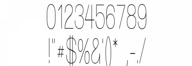 Walkway Upper UItraCondensed Font OTHER CHARS