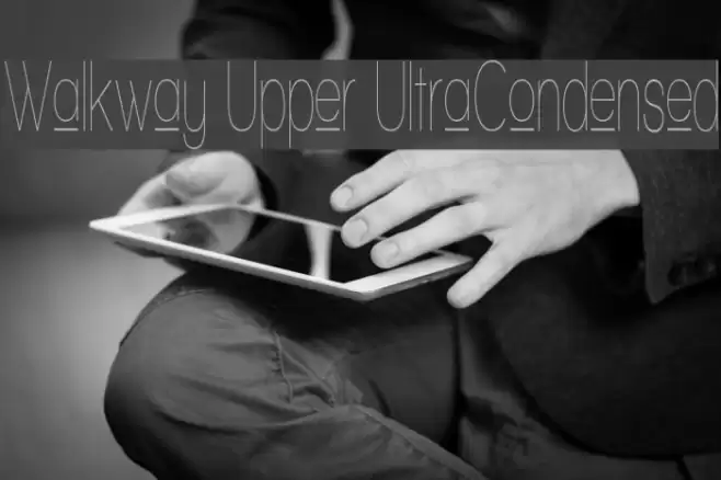 Walkway Upper UItraCondensed Font examples
