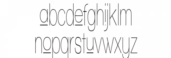 Walkway Upper UItraCondensed Schriftart Kleinbuchstaben