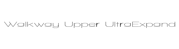 Walkway Upper UltraExpand Font