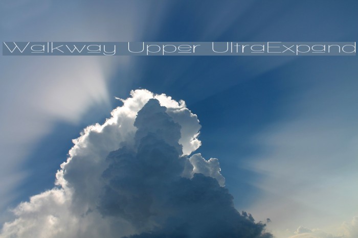 Walkway Upper UltraExpand Font examples
