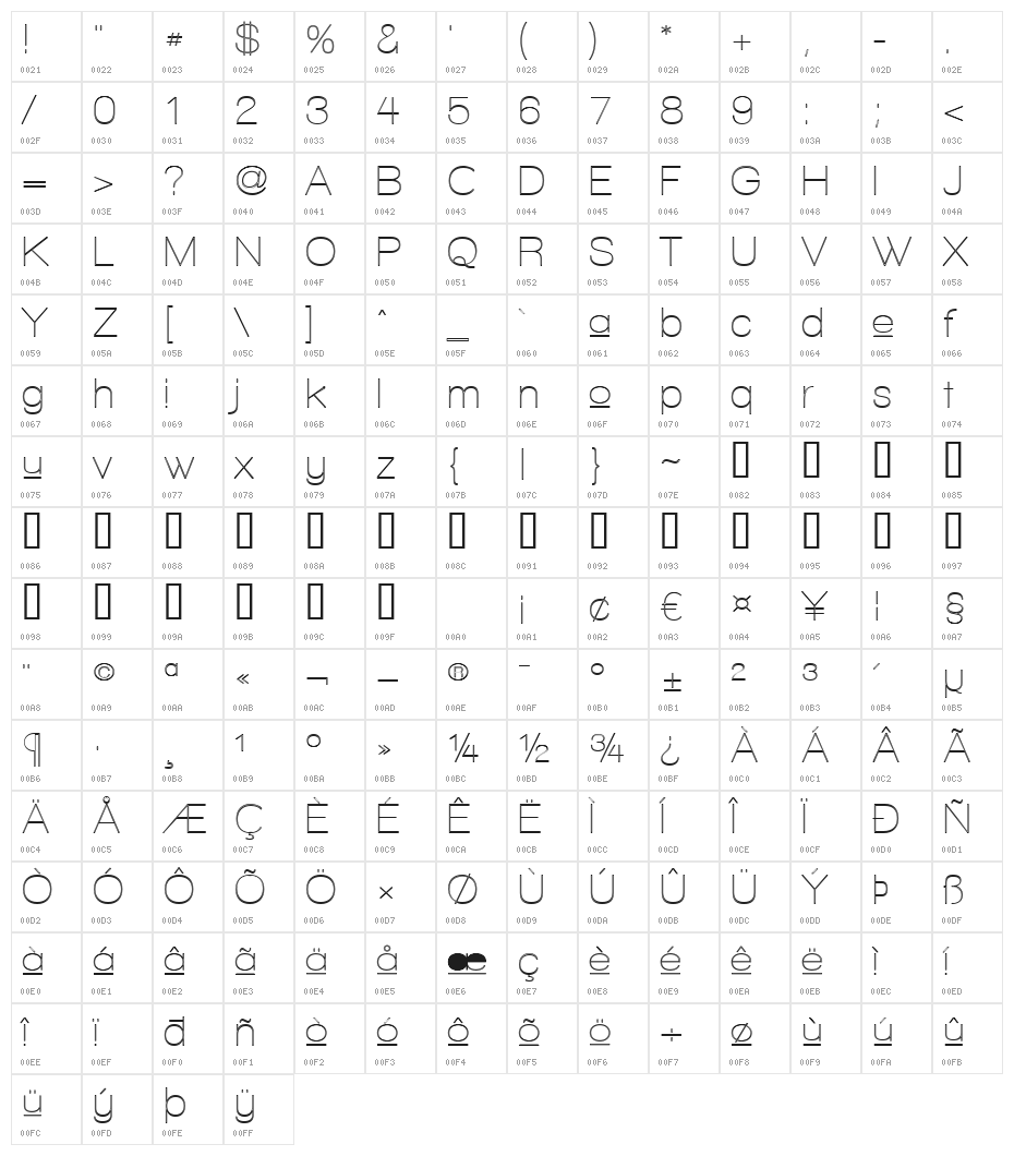 Walkway Upper Zebra Character Map