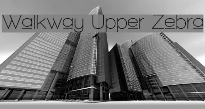Walkway Upper Zebra フォント examples