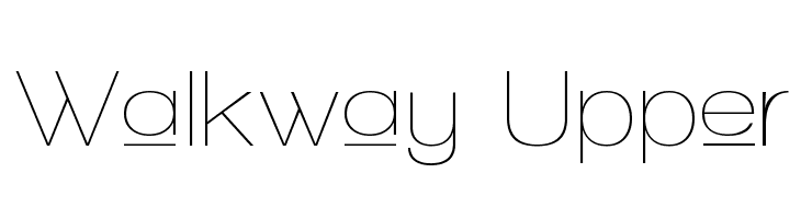 Walkway Upper Font