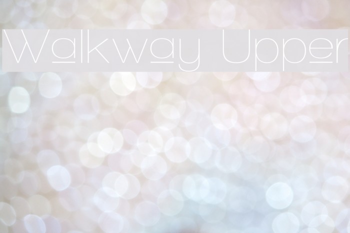 Walkway Upper Font examples