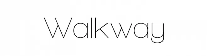Walkway  Frei Schriftart Herunterladen