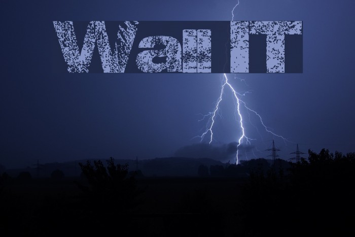 Wall IT Schriftart examples
