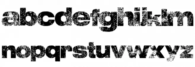 Wall IT Font LOWERCASE