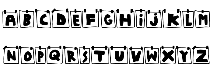 Wall Notes Шрифта строчной