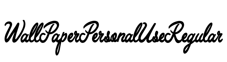 Wall Paper Personal Use Regular  免费字体下载