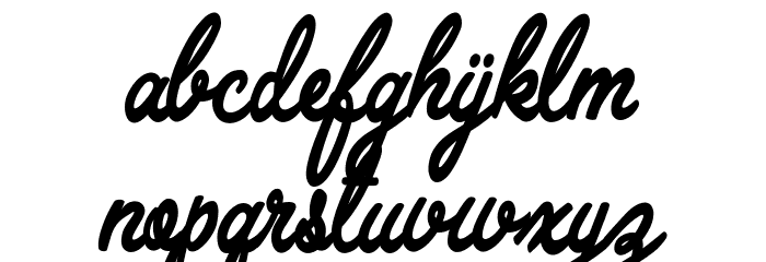 Wall Paper Personal Use Regular Font LOWERCASE