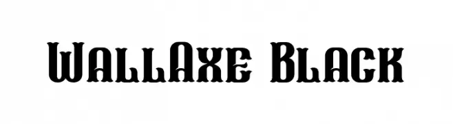 WallAxe Black  Fuentes Gratis Descargar
