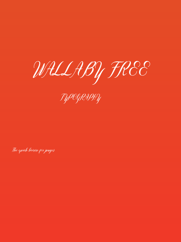 Wallaby Free Poster
