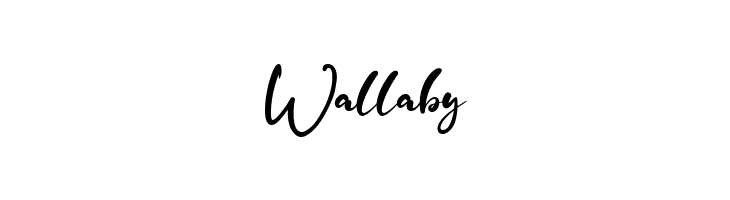 Wallaby  नि: शुल्क फ़ॉन्ट्स डाउनलोड