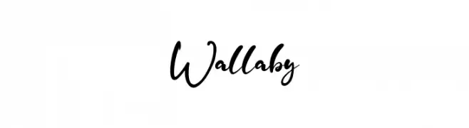 Wallaby Шрифта