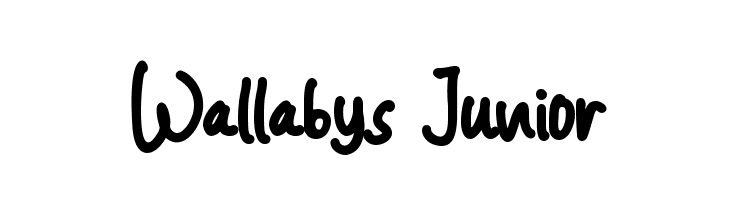 Wallabys Junior  Frei Schriftart Herunterladen