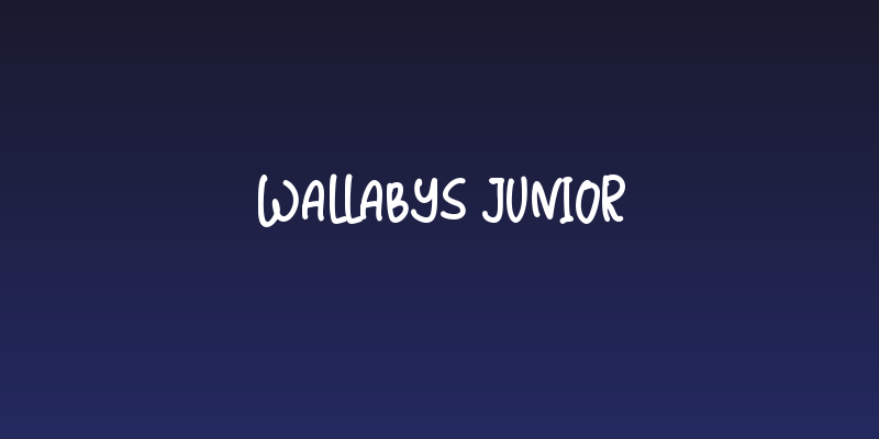 Wallabys Junior Social Header