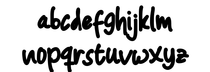 Wallabys Junior Font LOWERCASE