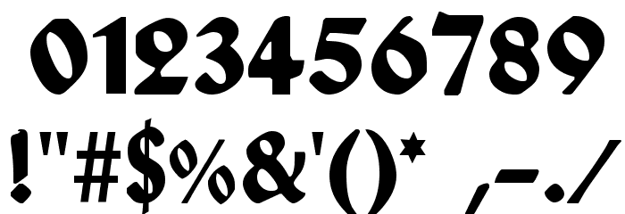 Wallau Deutsch Bold Font OTHER CHARS
