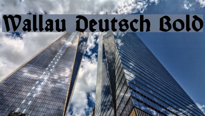 Wallau Deutsch Bold Font examples
