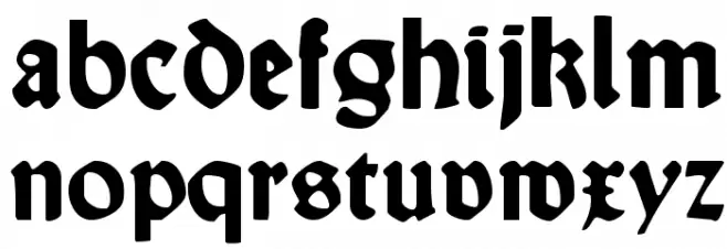 Wallau Deutsch Bold Caratteri MINUSCOLO