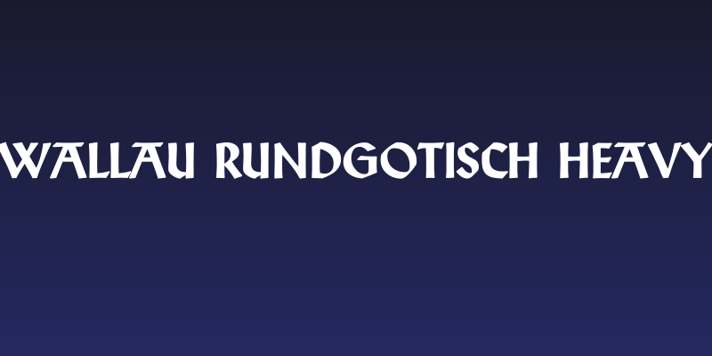 Wallau Rundgotisch Heavy Social Header