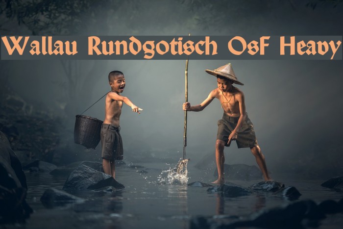 Wallau Rundgotisch OsF Heavy Font examples