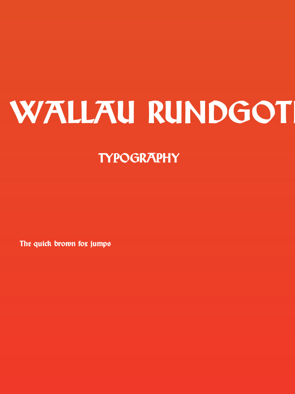 Wallau Rundgotisch OsF Heavy Poster