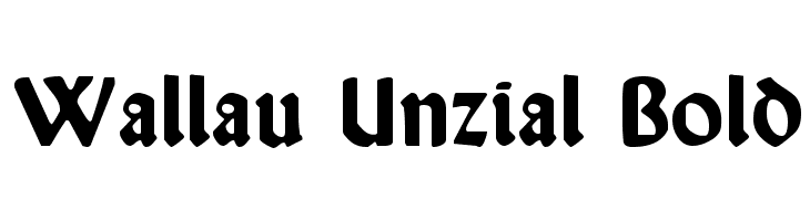Wallau Unzial Bold  Frei Schriftart Herunterladen
