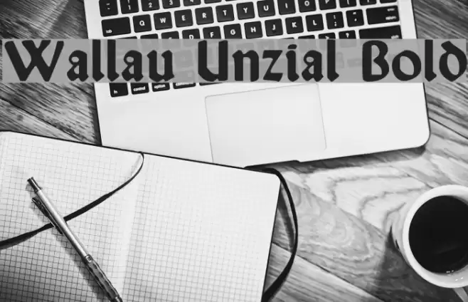 Wallau Unzial Bold Font examples