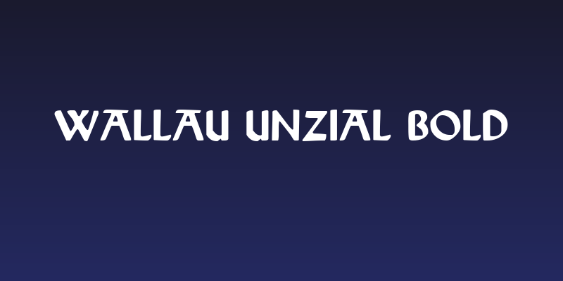 Wallau Unzial Bold Social Header