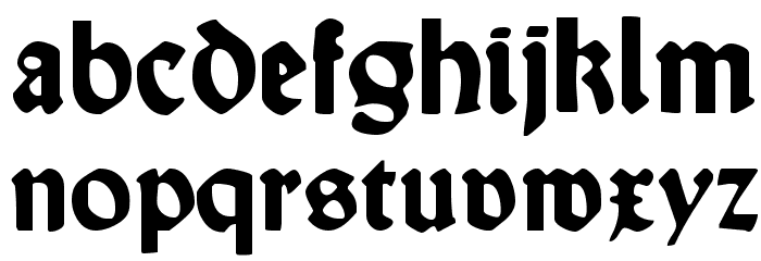 Wallau Unzial Bold Font LOWERCASE